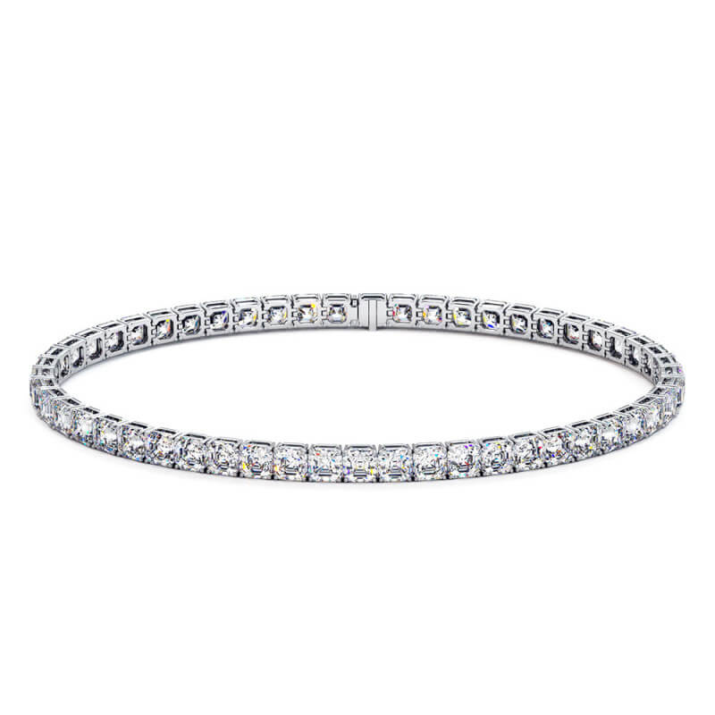 BRACELET RIVIERE DE DIAMANTS ASSCHER