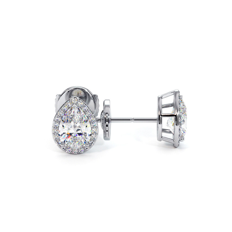 Boucles d'Oreilles Odéon Diamants Poires