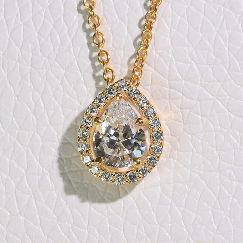 Colliers Diamants Pendentif Diamant Odéon Poire