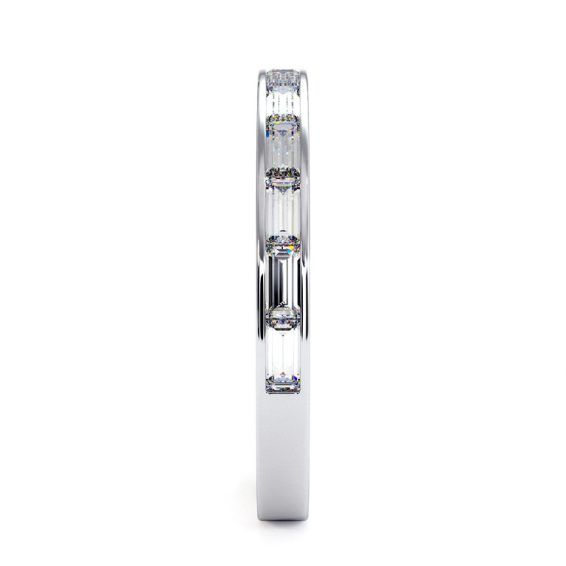 Demi alliance Concorde Diamants Baguettes Horizontal