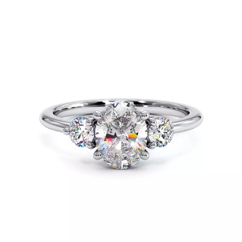 Bague Madeleine Diamant Ovale