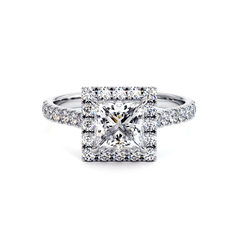 Bagues de fiançailles diamants BAGUE ODEON PRINCESSE