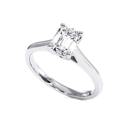 Bague Montaigne Diamant Taille Emeraude