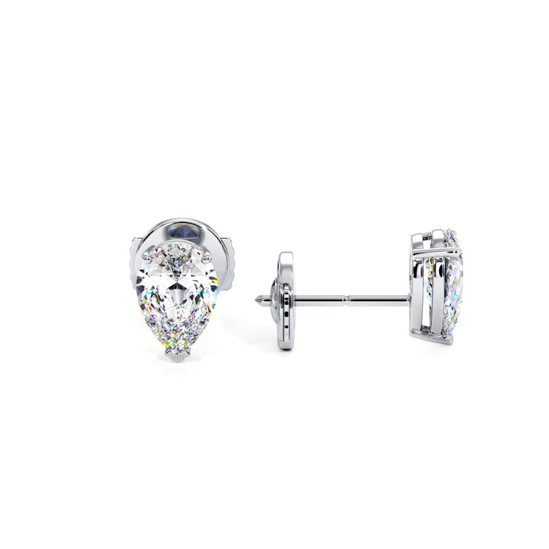 Boucles d'Oreilles Montaigne Diamants Poires