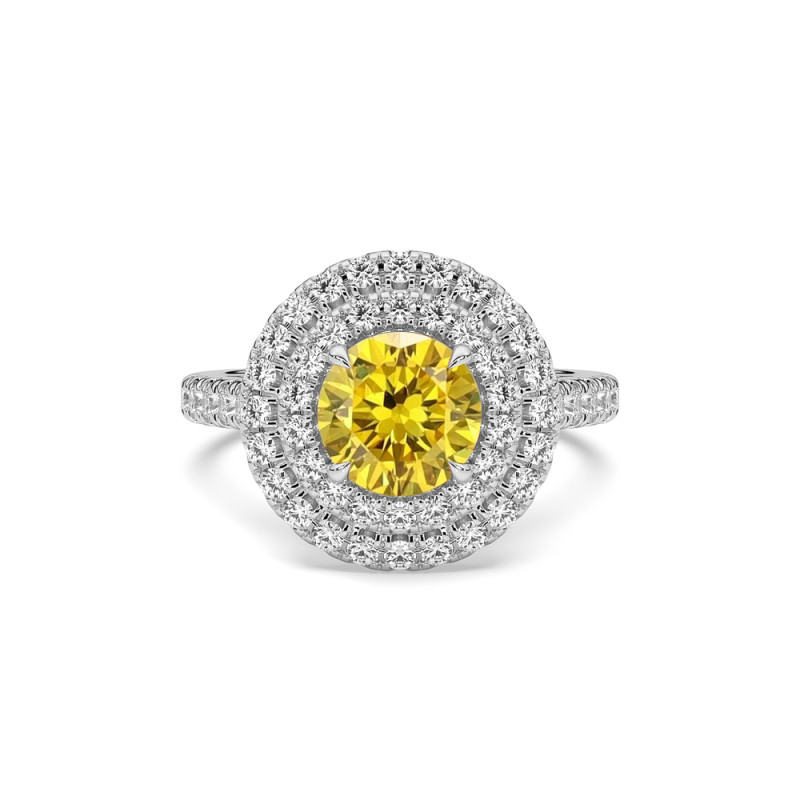Bague ronde diamant deals