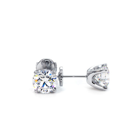 Boucles d'Oreilles Diamant Montaigne Rond