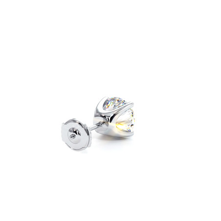 Boucles d'Oreilles Diamant Montaigne Rond
