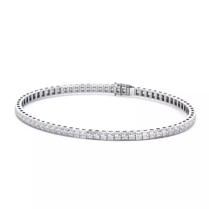 Bracelet de tennis avec diamants de laboratoire