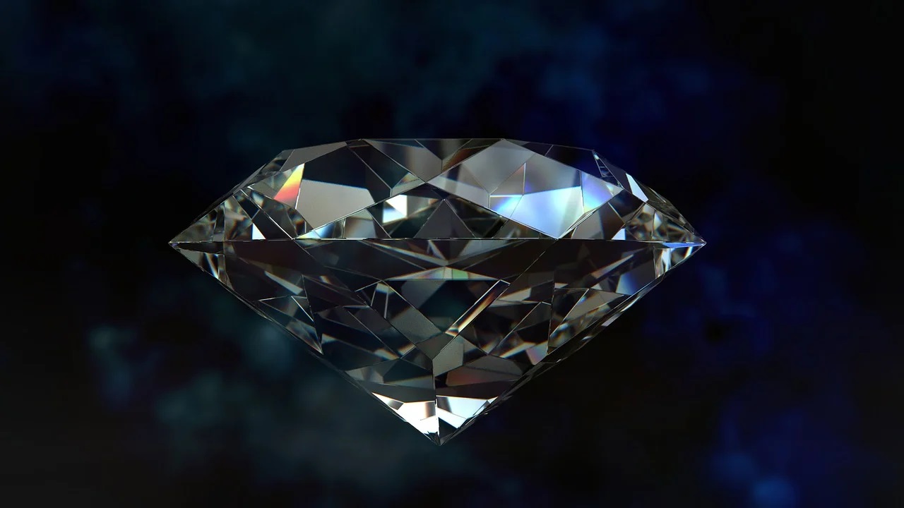 Diamant de laboratoire de haute qualité en gros plan