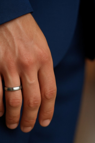 Est-ce que l’homme porte une bague de fiançailles ?